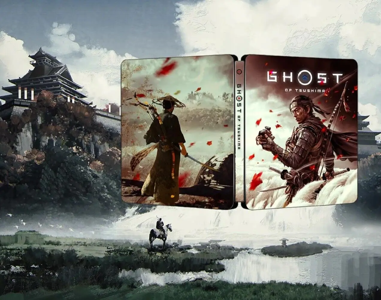 New rare classic version Ghost of Tsushima Steelbook protective case customized without games-