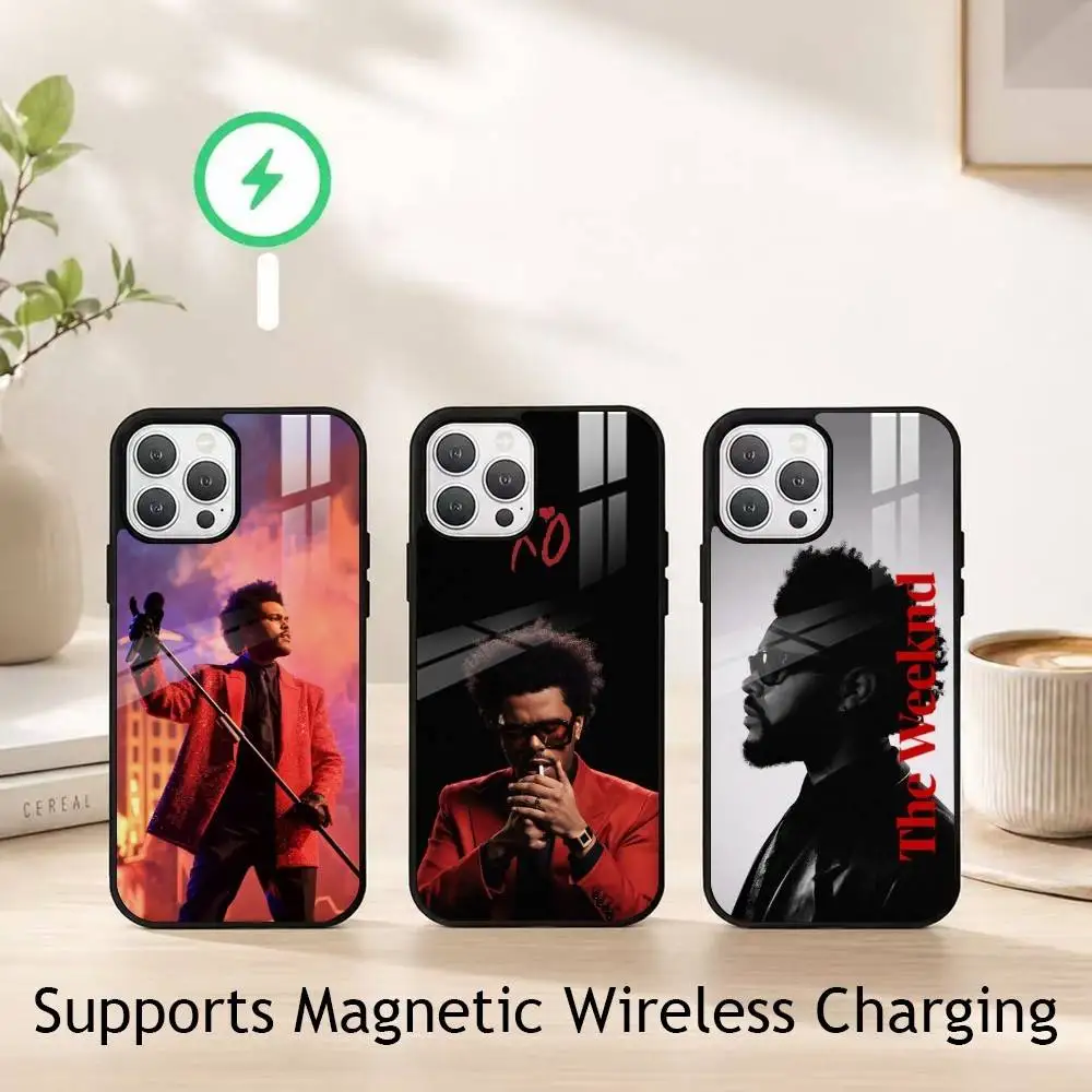The Weeknd Blinding Lights gift Phone Case For iPhone18,17,16,15,14,13,12,11 Plus,Pro Compatible with magnetic wireless charging