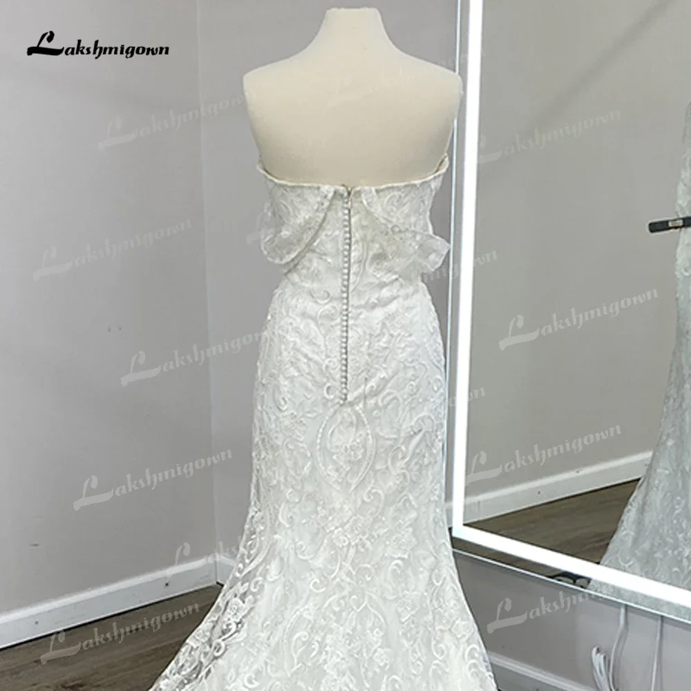 Robe de Mariée Sirène en Dentelle avec Traîne pour Femme, Style Boho, Sexy, Éducative, 2025