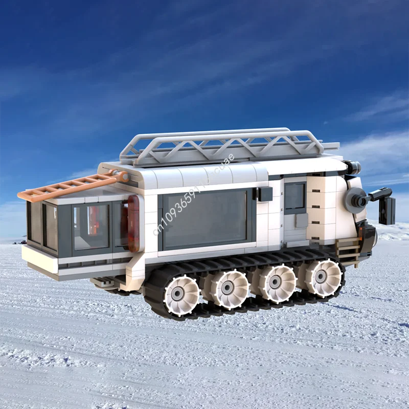 390 Stück MOC Skua Frigid Terrain Kettenfahrzeug FTTV Nan Modell Bausteine Handwerk Spielzeug Idee Kinder Architektur Weihnachtsgeschenke