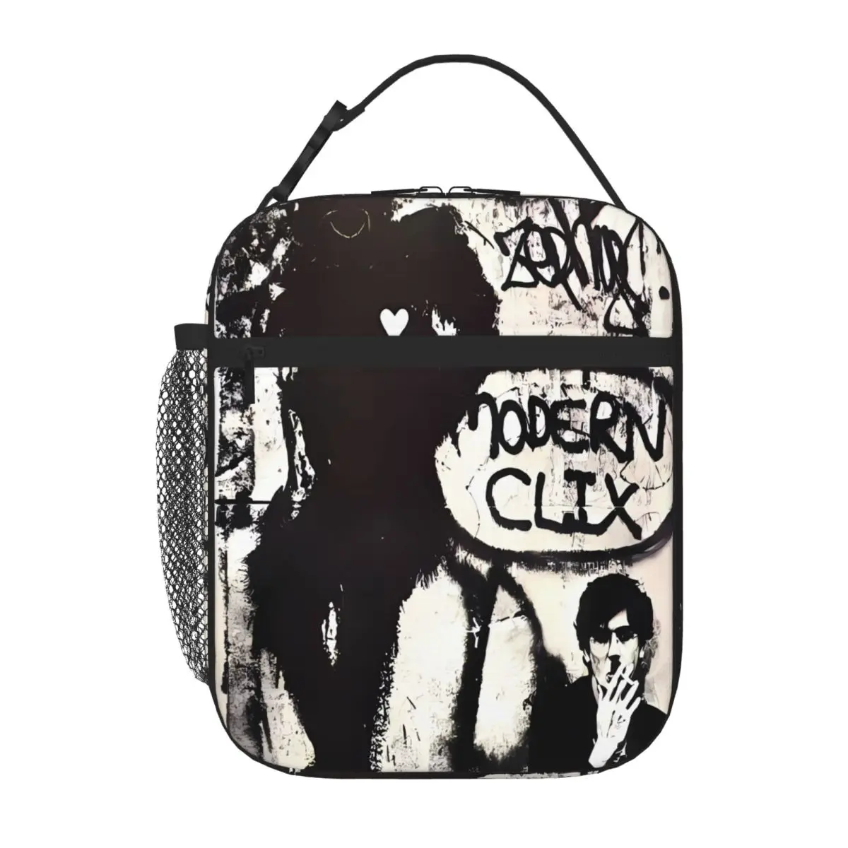 Hot Sale Charly Garcia Clics Modernos Vinyl Cd Parent Child Matching Canvas Lunch Bag School Field Trip Food Tote Bag