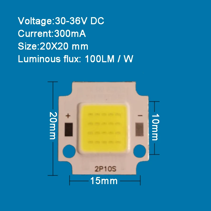 32V 12V 10W 20W 30W 50W COB LED Flip Chip Lamp Light for Spotlight Floodlight DIY