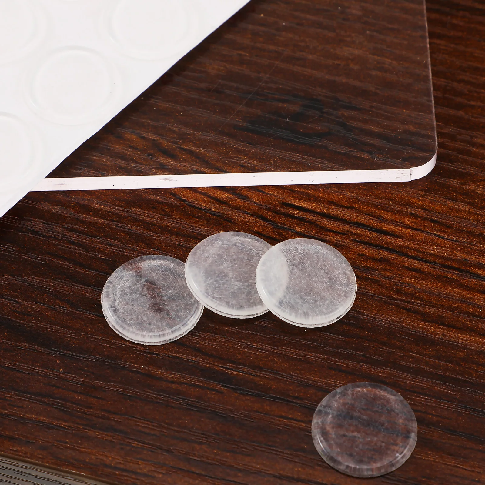 

36Pcs Clear Adhesive Bumpers Silicone Pads Glass Table Top Furniture Anti Slip Multi Functional Use Shock Absorption