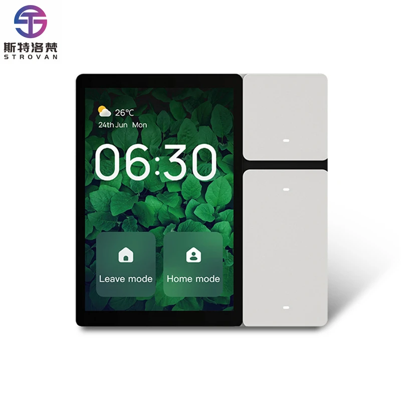 3.5 Inch  Smart Central Control Panel Scene Touch Screen 3 Relays Built-in IR Remote Control Bleutooths Sigmesh  Voice