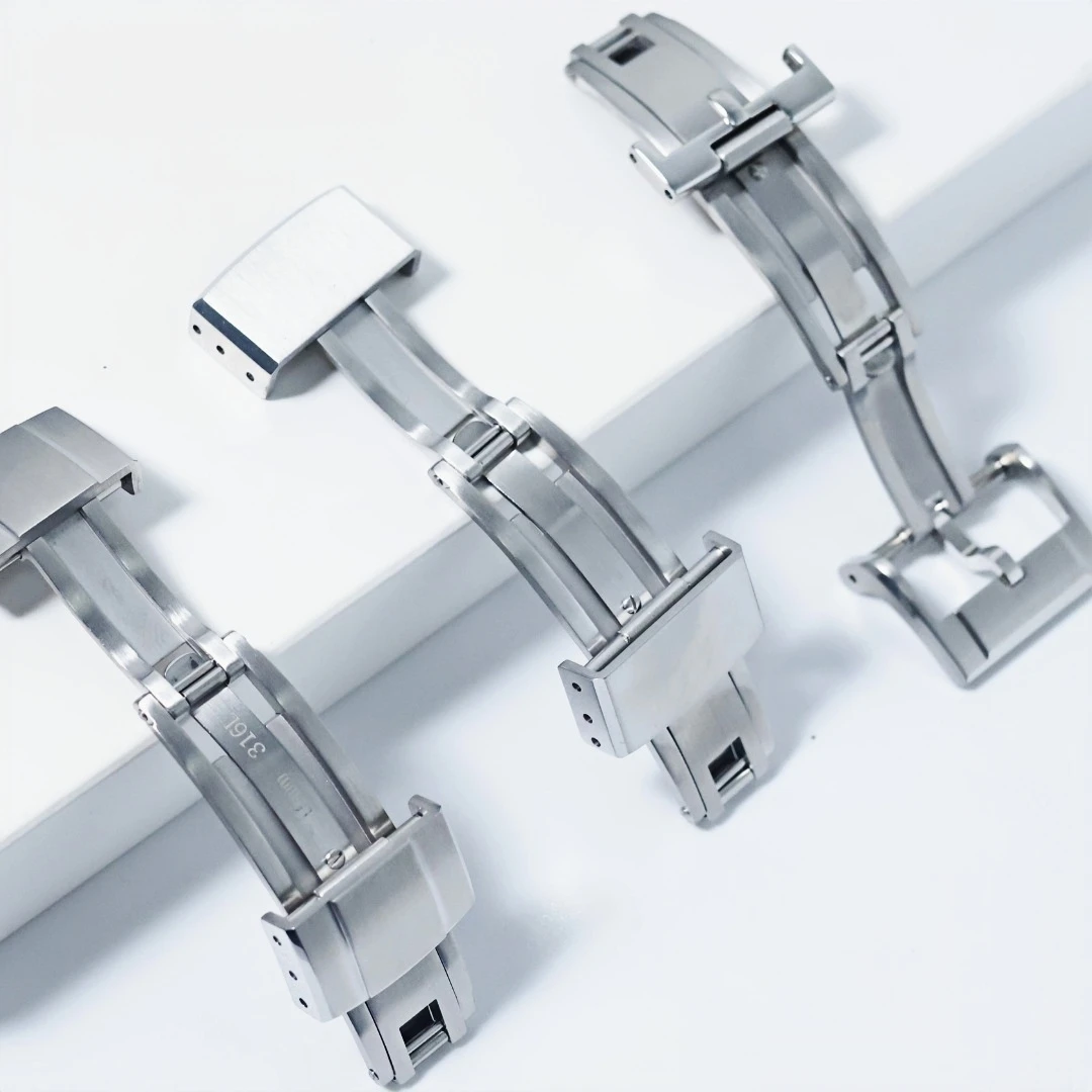 

16mm 18mm Deployant Watch Clasps Perfect Fit For Omega Rolex Watch 316L Stainless Steel Easy to install Folding Buckles