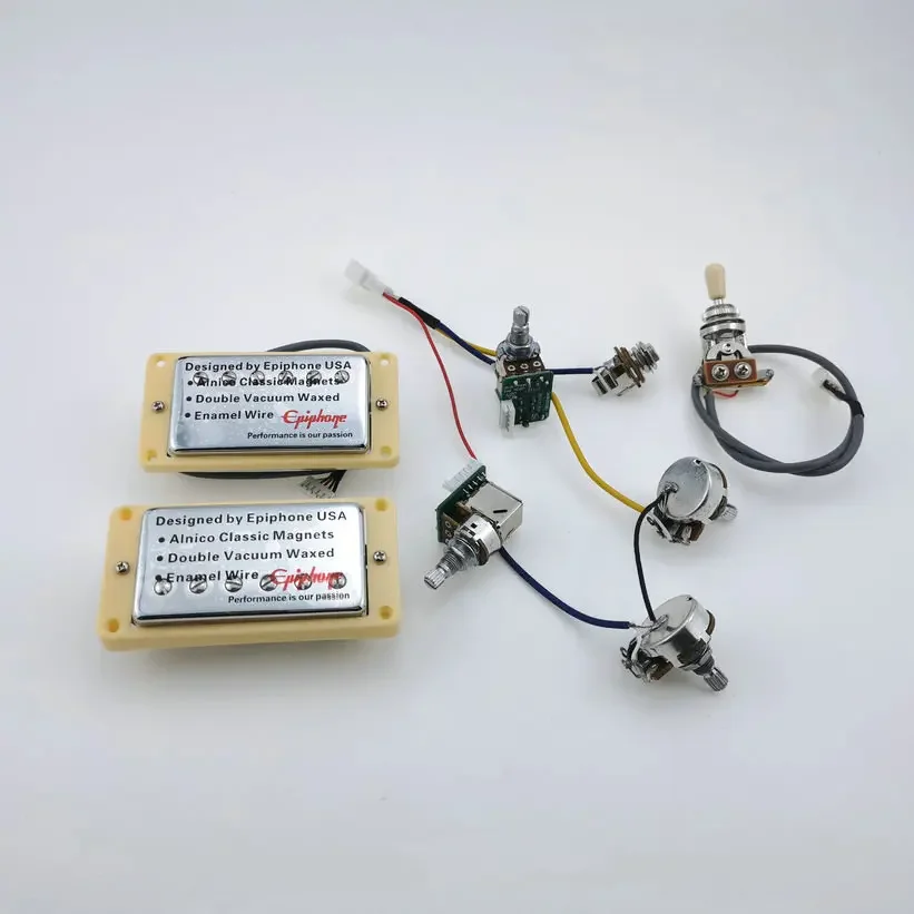 

Guitar Pickups LP Standard Neck and Bridge Electric Guitar Humbucker Pickups with Pro Wiring Harness For EPI