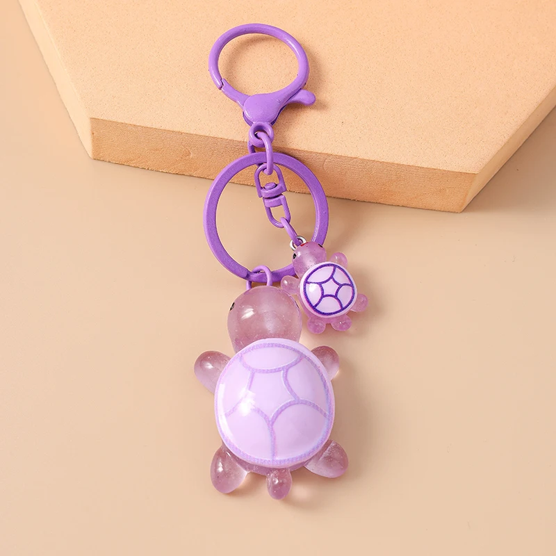 Bunte Cartoon-Tier-Schildkröten-Schlüsselanhänger aus Harz für Autoschlüssel, Souvenir-Geschenke für Frauen und Männer, Handtaschenanhänger, Schlüsselringe, DIY-Accessoires – Detail 6