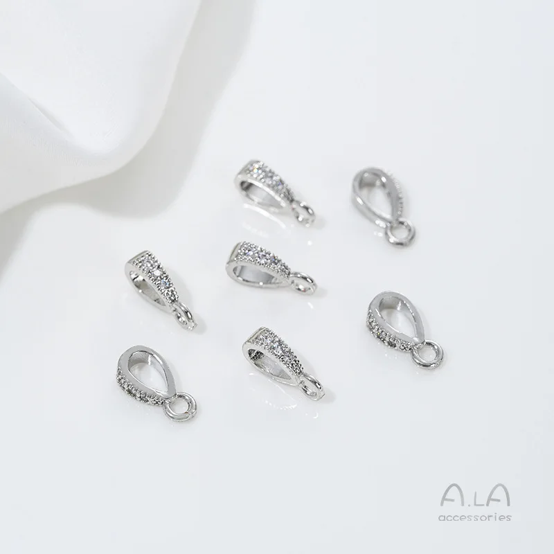 

Застежка-бабочка из 14-каратного золота с инкрустацией цирконами, в форме семечки, ручной работы, для ожерелья, кулона, аксессуар для ювелирных изделий