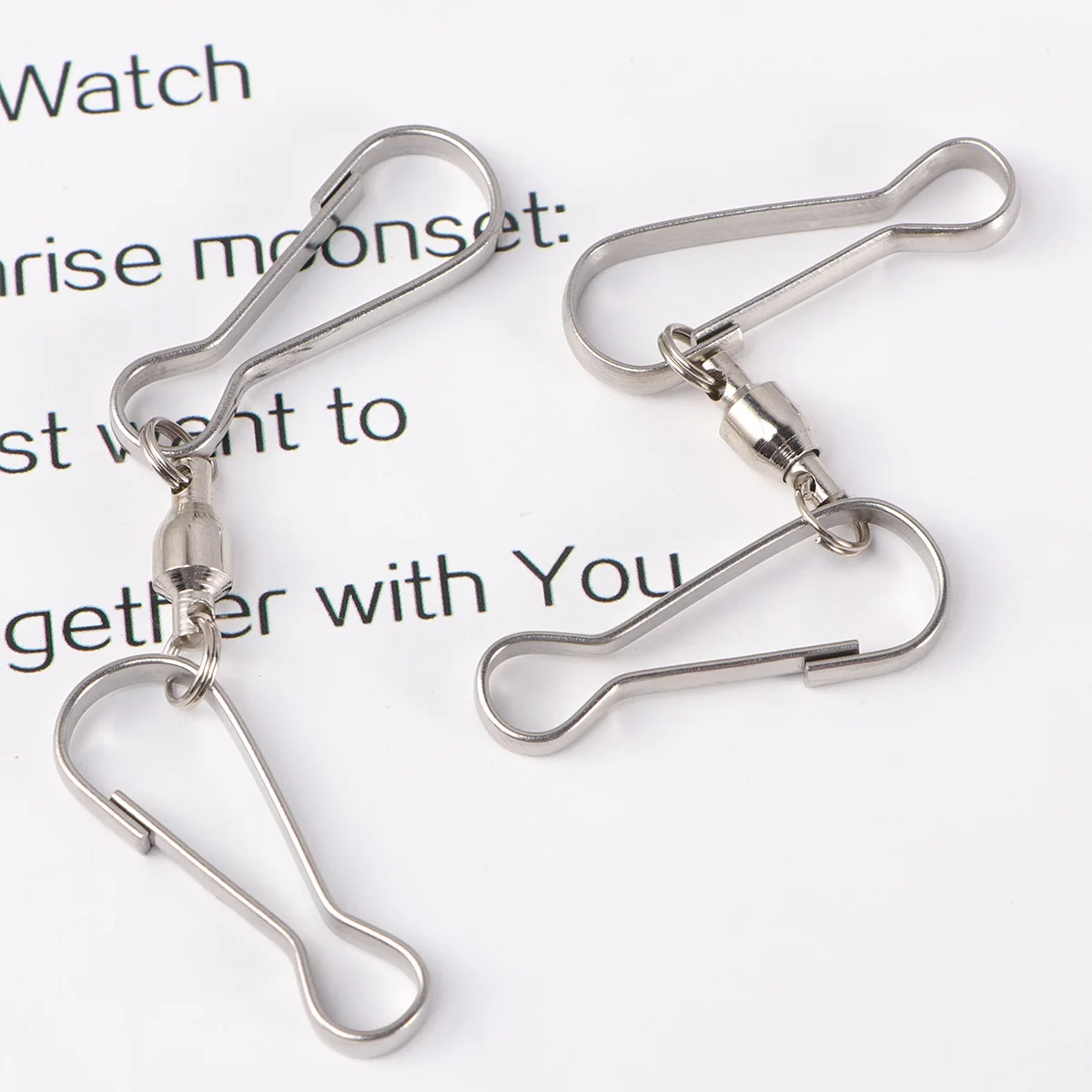 

10pcs Rotating Wind Chime Hooks Sewing Stainless Steel Eye Closure Clothing Practical Durable DIY Projects Broken Bra