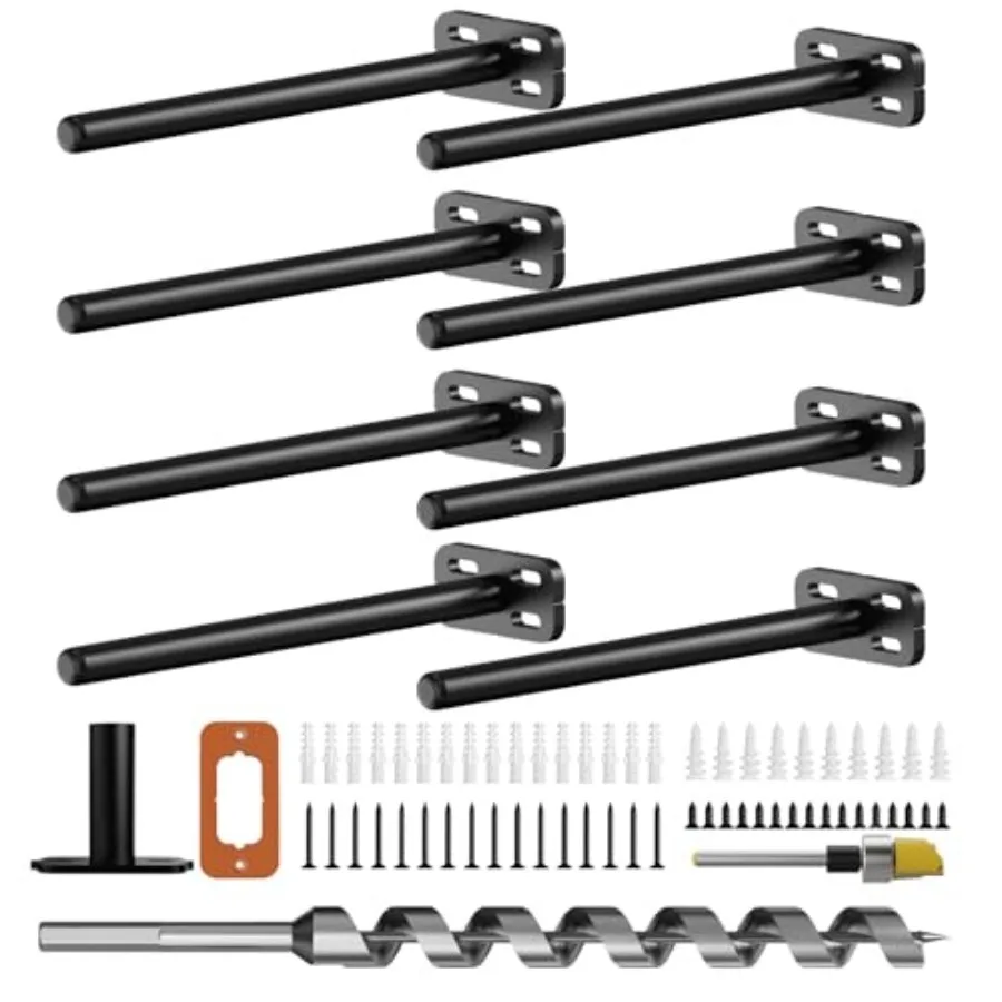 8Pcs Wall Shelf Bra…