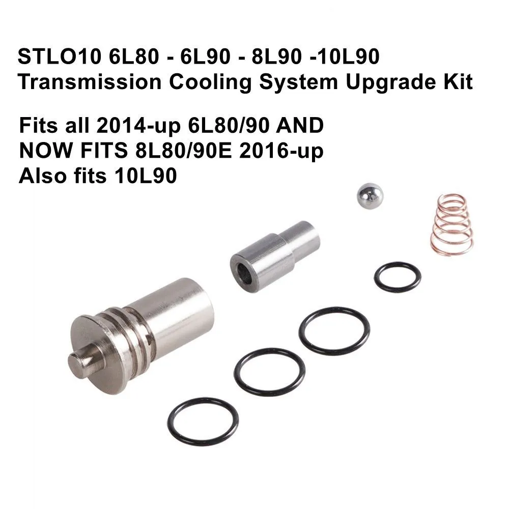 6L80 6L90 8L90 10L90 Transmission Cooling System Upgrade Kit 2014-UP Cooler Flow Bypass Valve Kit Replace STL010 Car Accessories