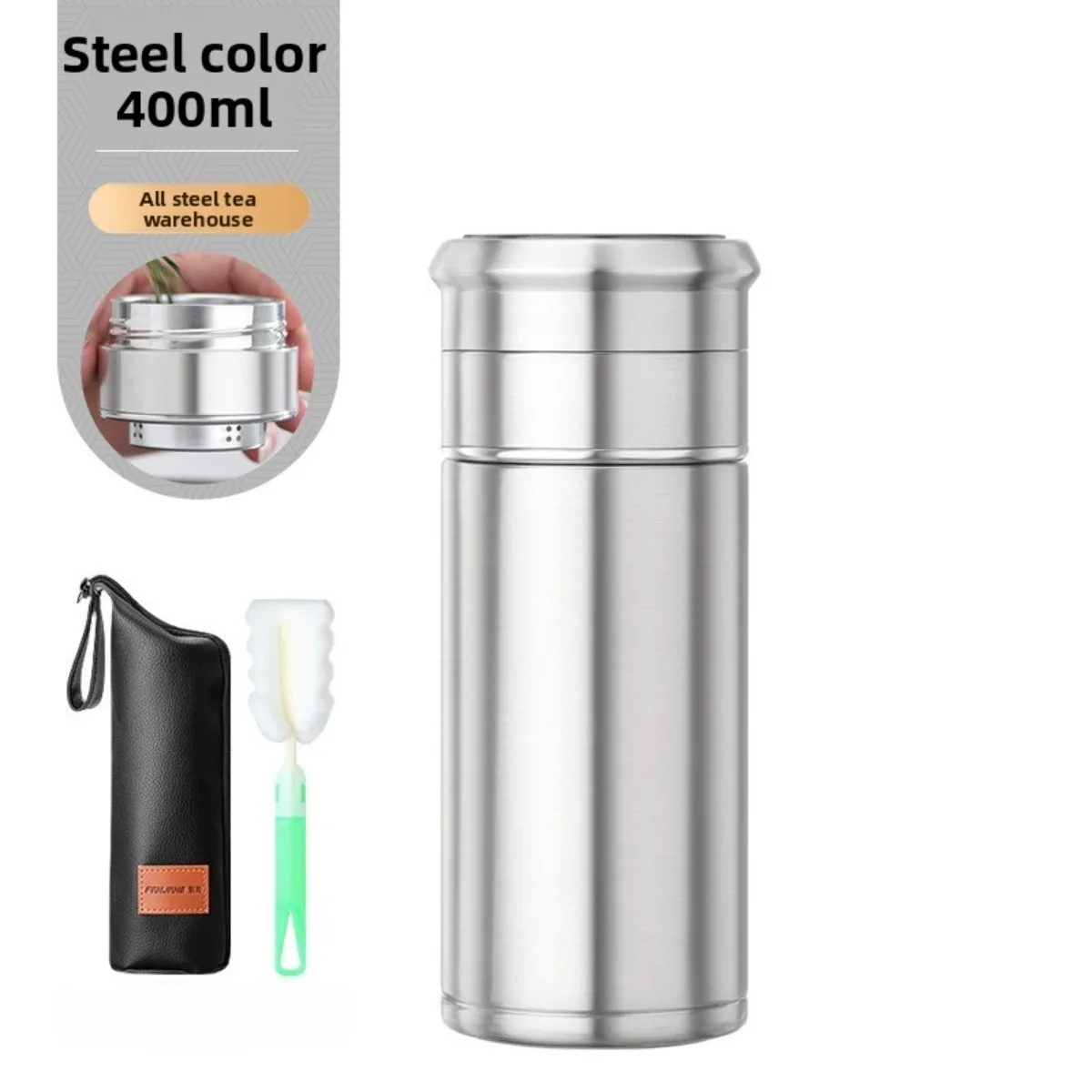 

Tea Separation Thermos Bottle 316 Steel Infuser Cup Heat Retention Leakproof Thermal Flask Portable Beverage Container Travel