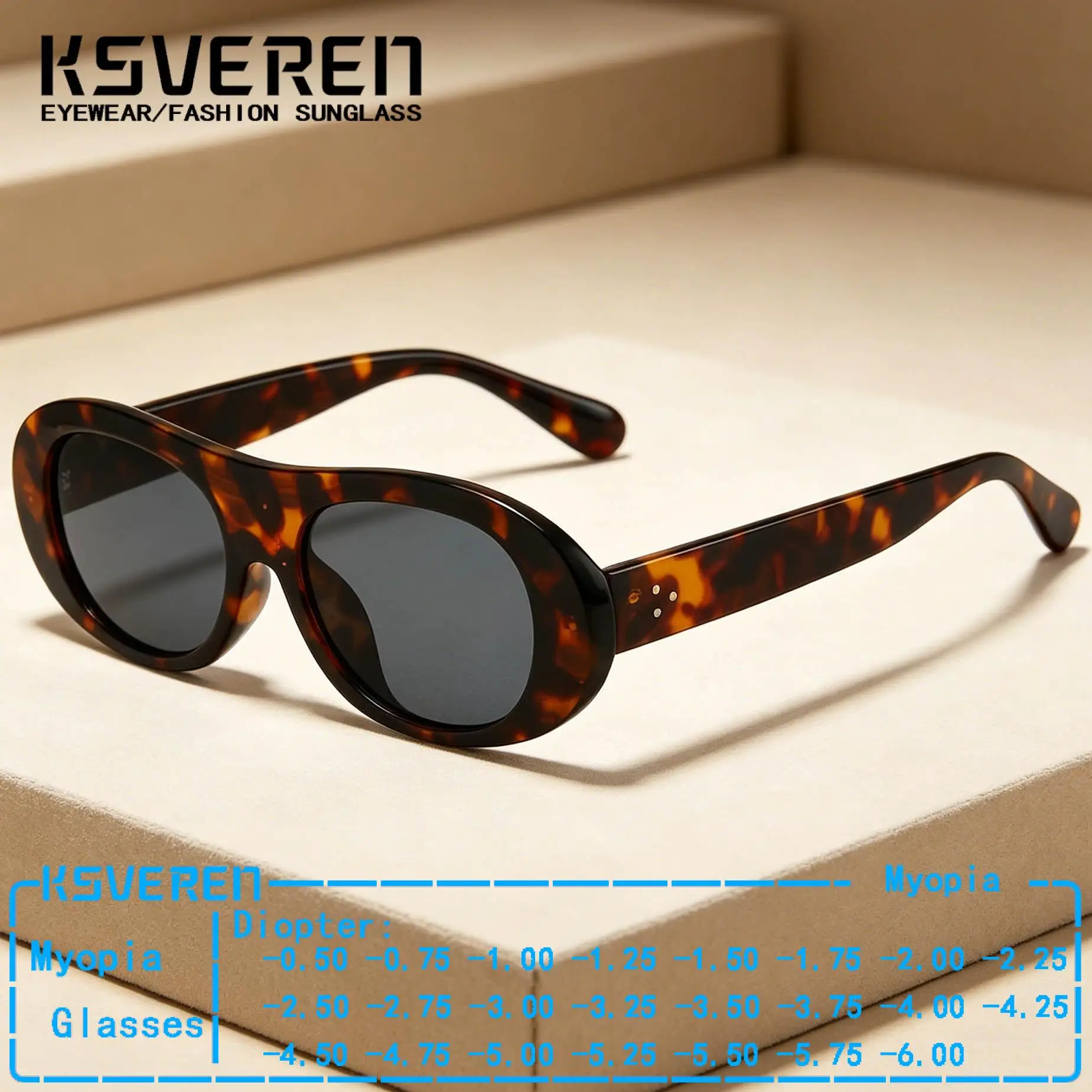 

﻿Designer Small Frame Myopia Sunglasses Men Women Tinted Prescription Nearsighted Glasses Outdoor Driving Sunshade Eyewear