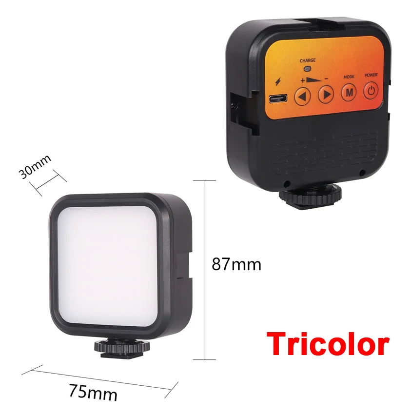 Mini Draagbare Led Video Licht 56led Fotografische Vulling Licht 5W 6500K Met 3 Koude Schoen Voor Dji Osmo Sony Dslr Canon Gopro Camera - afbeelding 1