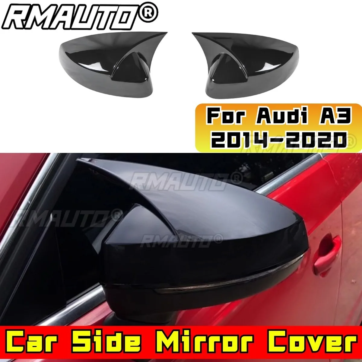 

Для Audi A3 2014-2020 кузовный комплект, автомобильная крышка заднего вида, защита бокового зеркала, крышка зеркала заднего вида, накладка, модификация, часть