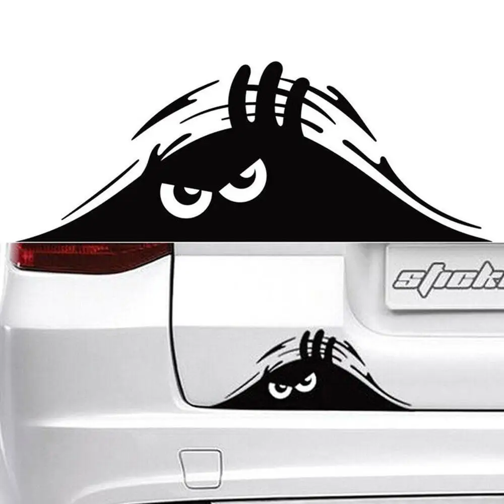 1Pc Waterproof Self-adhesive Car Sticker Scratch Cover Decal Auto Decoration Funny Peeking 3D Big Eyes Sticker Car Styling