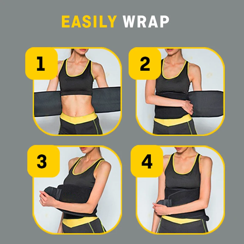 1Pcs Waist Trimmer Belt for Women Waist Trainer Sauna Belt Tummy Toner Low Back and Lumbar Support with Sauna Suit Effect