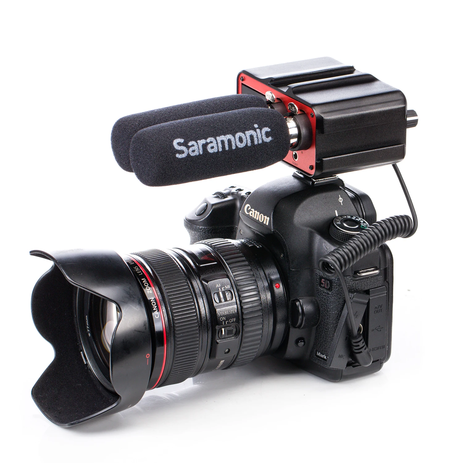 Saramonic SR-PAX1 Audio Mixer Preamp with Phantom Power for Guitar Mirrorless DSLR Camera Camcorder Canon Nikon Sony Pentax