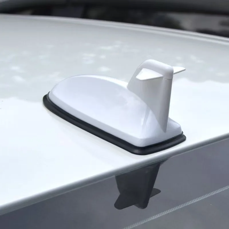 Car Shark Fin Antenna Radio FM Signal Stronger Carbon Fiber Antenna Airplane Shape AM FM Radio Car Roof Antenna For Universal