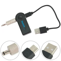 Wireless Car BT Receiver Adapter 3.5mm Audio Stereo Music Handsfree Headphone Reciever Handsfree Automo Blueto/oth Car Kits