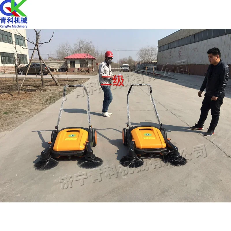 Small Non-powered Push Sweeper  Portable and Foldable Industrial Commercial Road Cleaning Sweeper