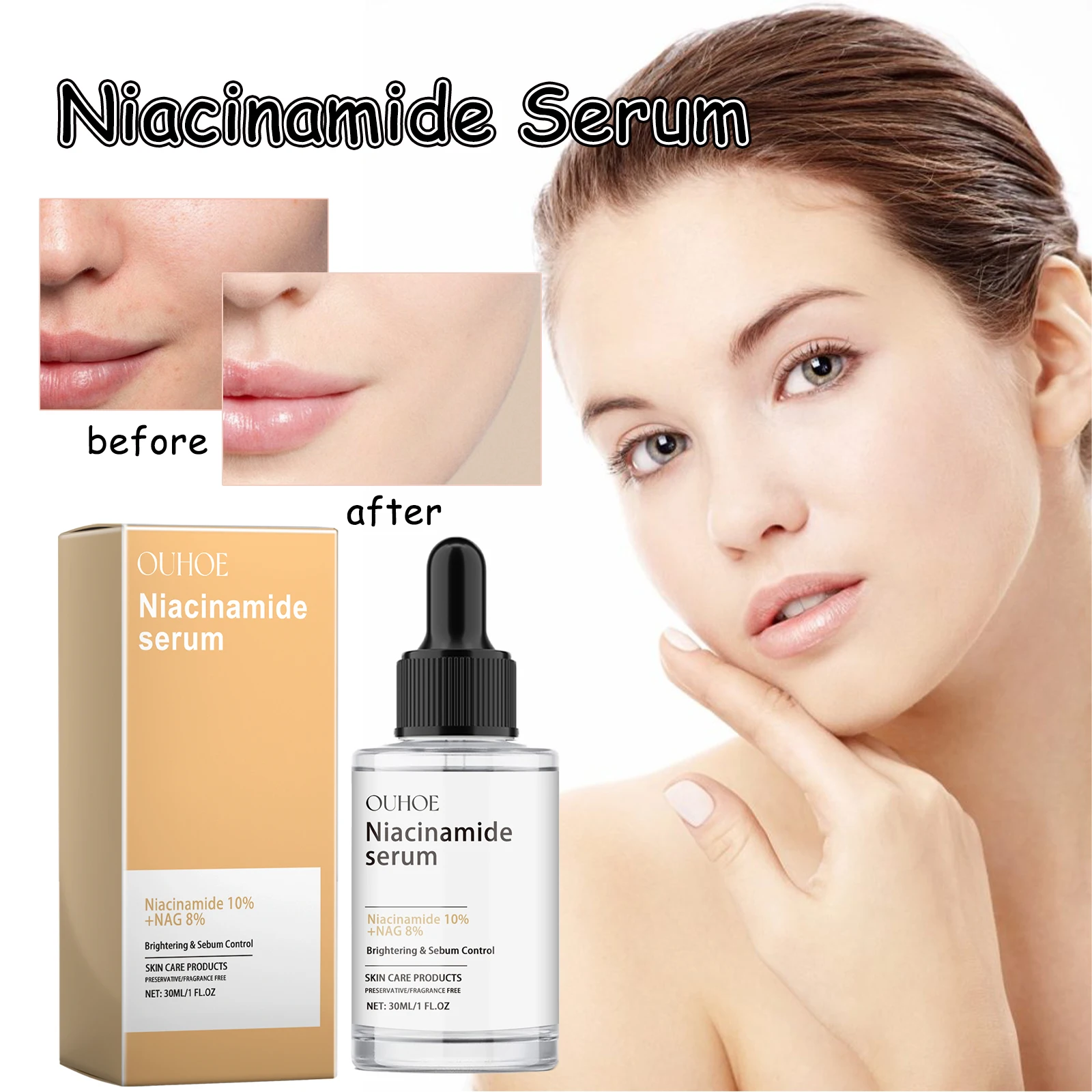 Nicotinamide essence Moisturizing, smoothing, brightening, rejuvenating, deep moisturizing and moisturizing skin care essence