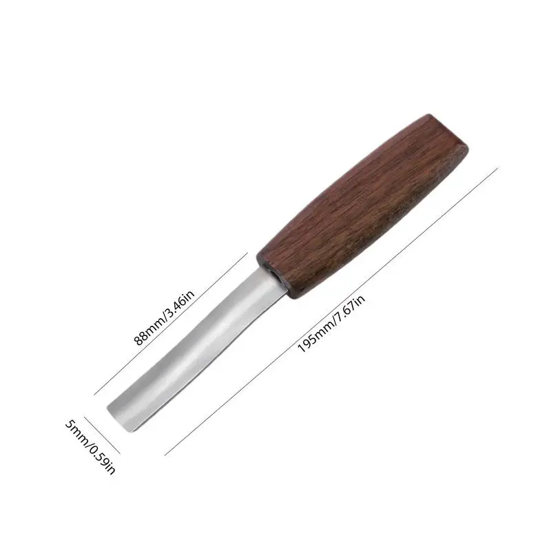 Wood Carving Chisel Curved Chisels For Woodworking With Wooden Handle Handheld Woodworking Shovel Wood Chisel Sharpening Tool