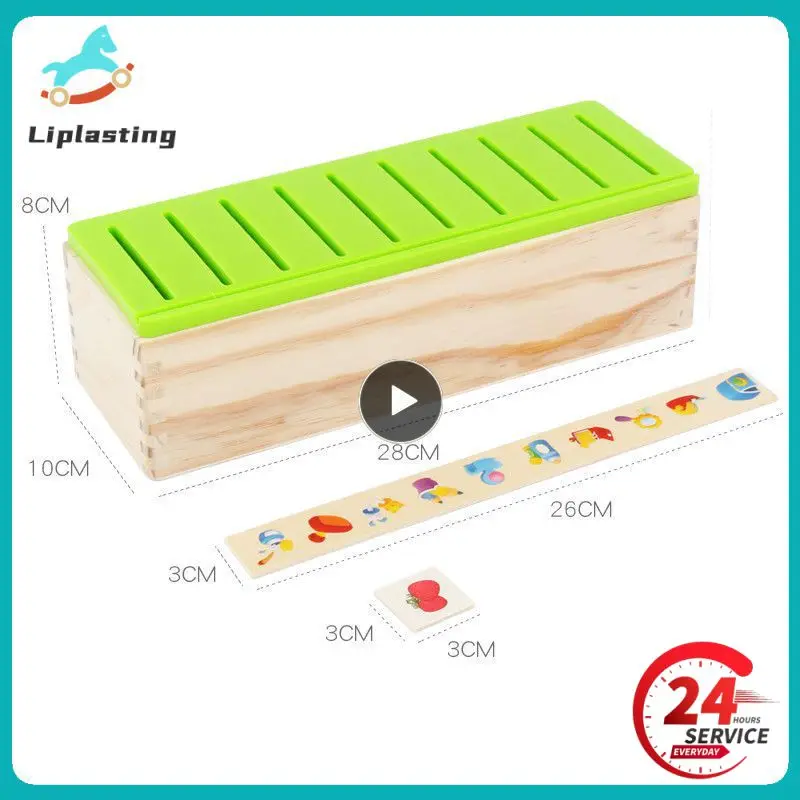 

Mathematical Knowledge Classification Cognitive Matching Kids Montessori Early Educational Learn Toy Wood Box Gifts for Children