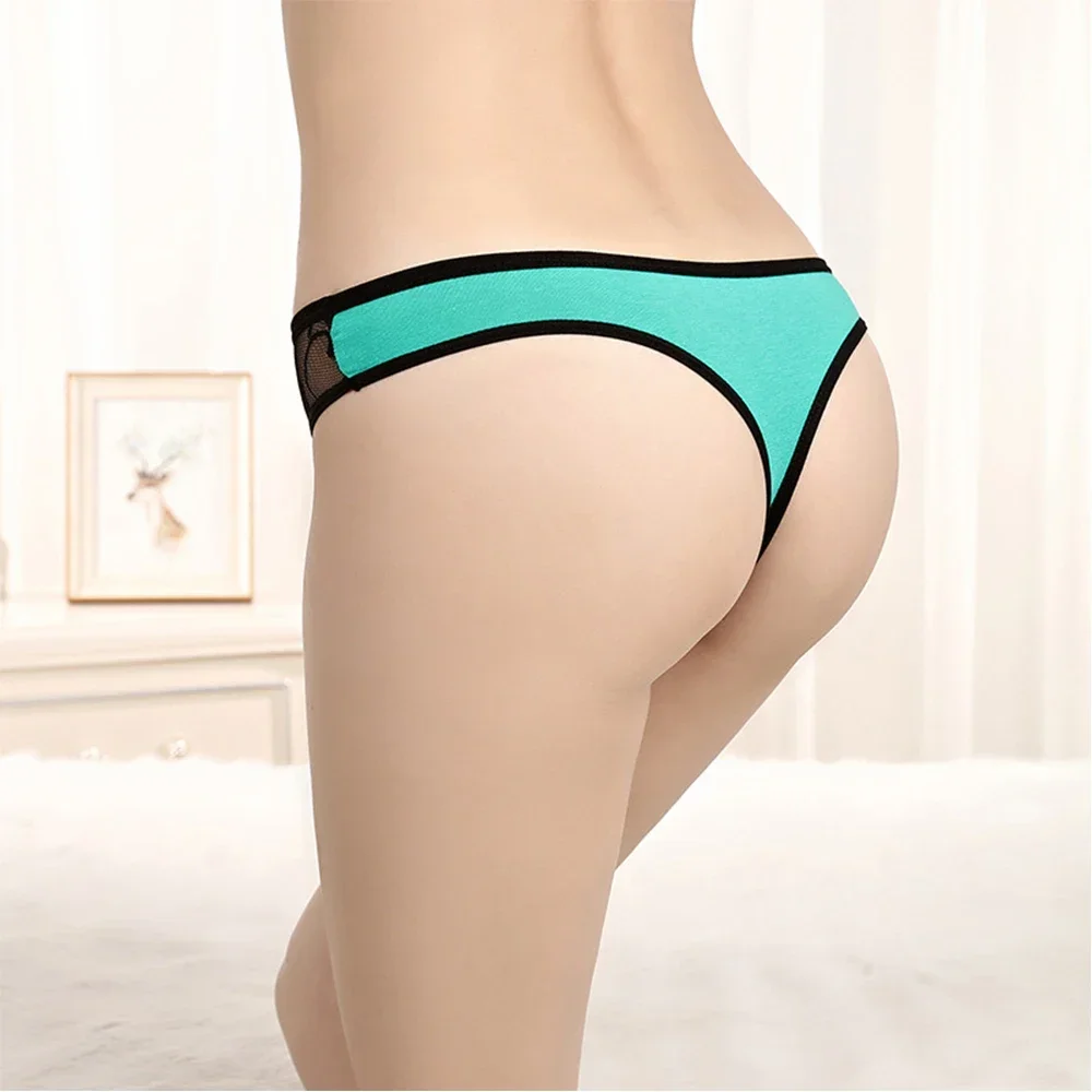 Ladies Cotton Thongs Panties Women Culottes Sexy G Strings Female Underwear Lingerie Comfort Soft Low Rise Tangas 5 pcs/lot