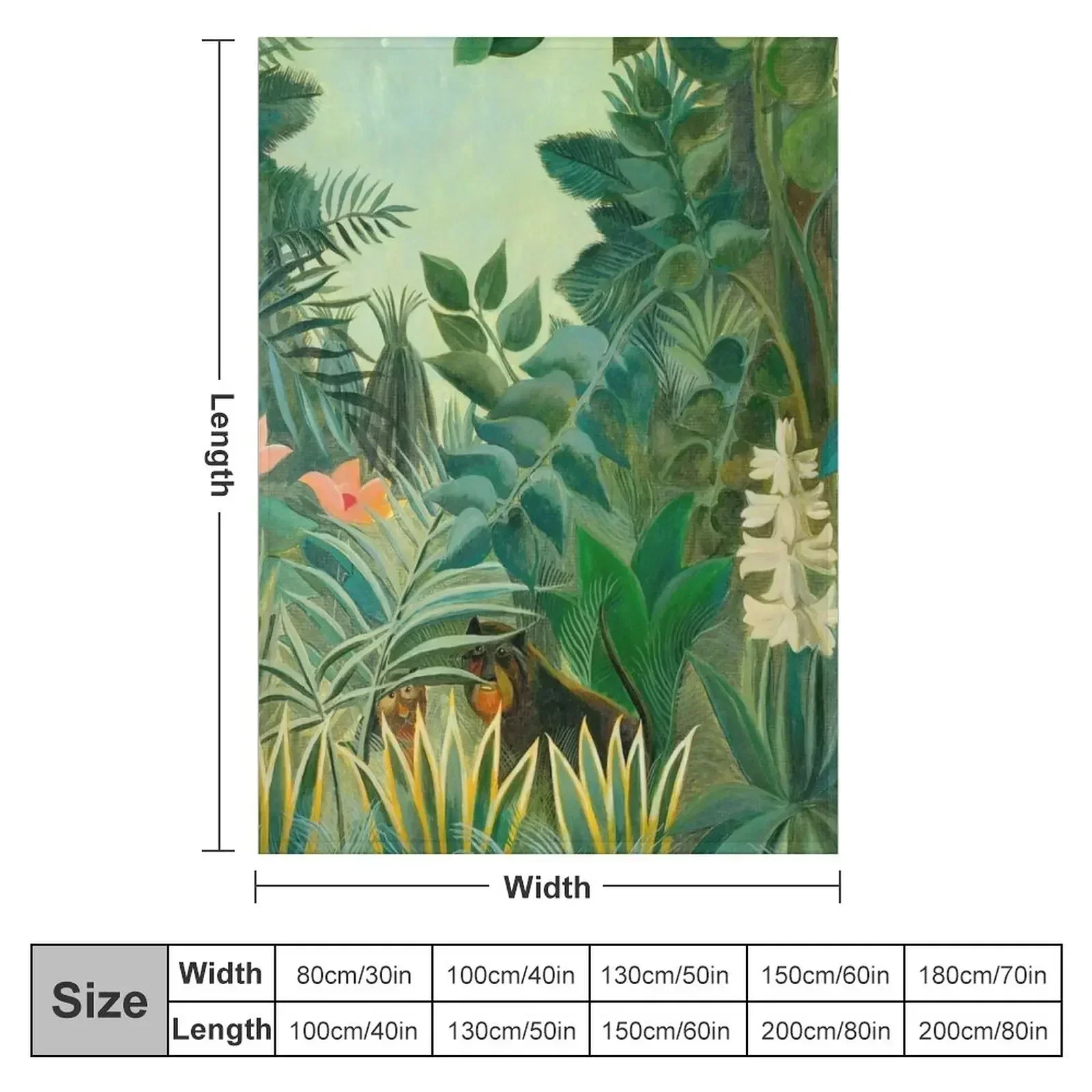 The Equatorial Jungle - Henri Rousseau Throw Blanket halloween Beautifuls Decoratives Sofa Quilt Blankets