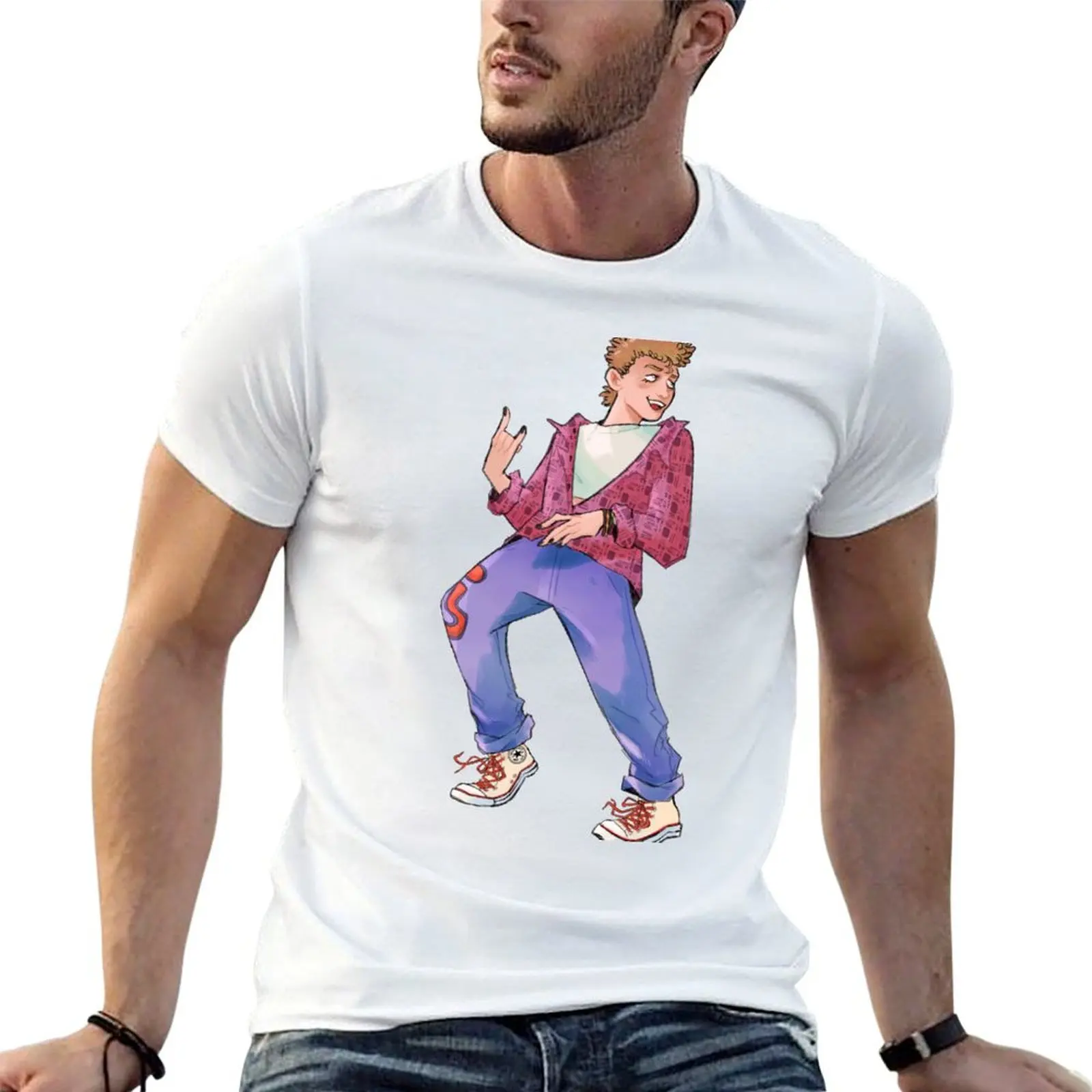 Bill T-Shirt Big Size Short Sleeve Tee for Men