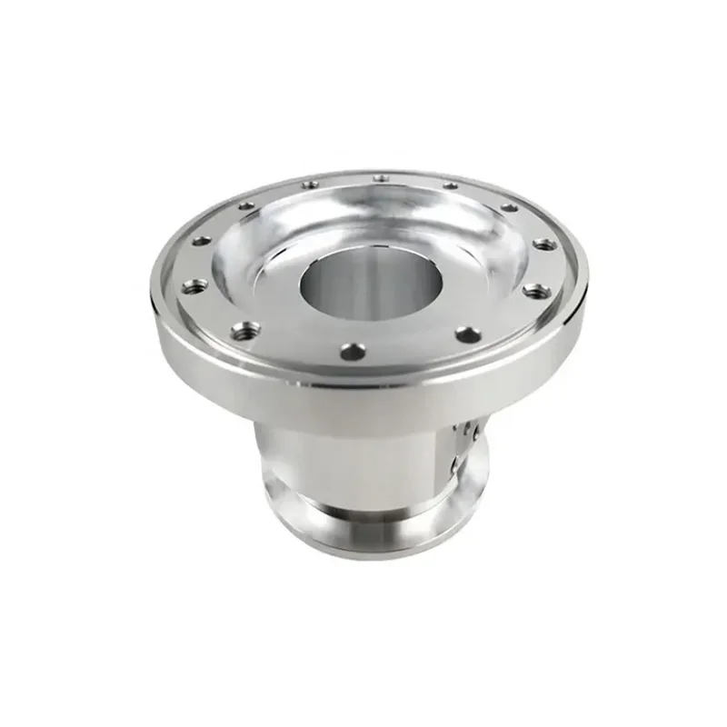 High Quality Aluminum Stainless Steel Precision Parts Supplier CNC Machined Stainless Steel Flanged Coupling Hub