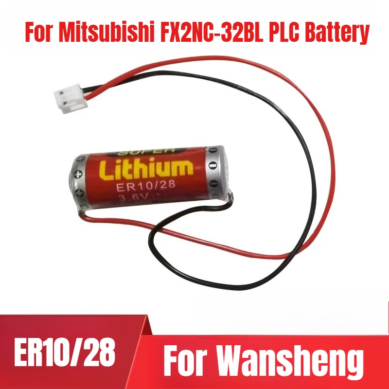 

3.6V ER10/28 for Mitsubishi FX2NC-32BL PLC Battery ER10280 Lithium Battery