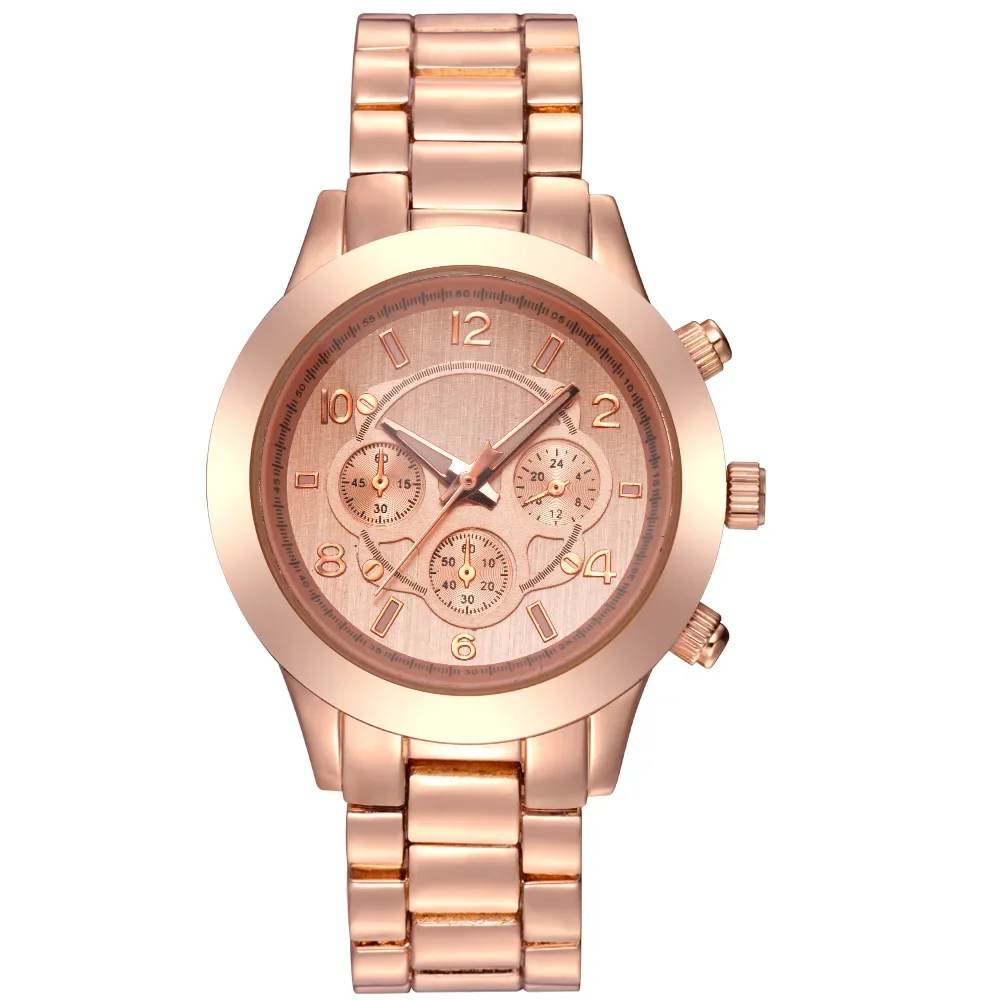 2022 Women Classic Rose Gold Top Brand Luxury Laides Dress Business Fashion Casual Waterproof Watches Quartz Calendar Wristwatch