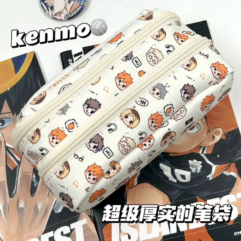 Anime Haikyuu!! Pain Pouch Kawaii Pencil Case Cartoon Stationery Holder Bag Children Pen Case Students School Supplies Kids Gift