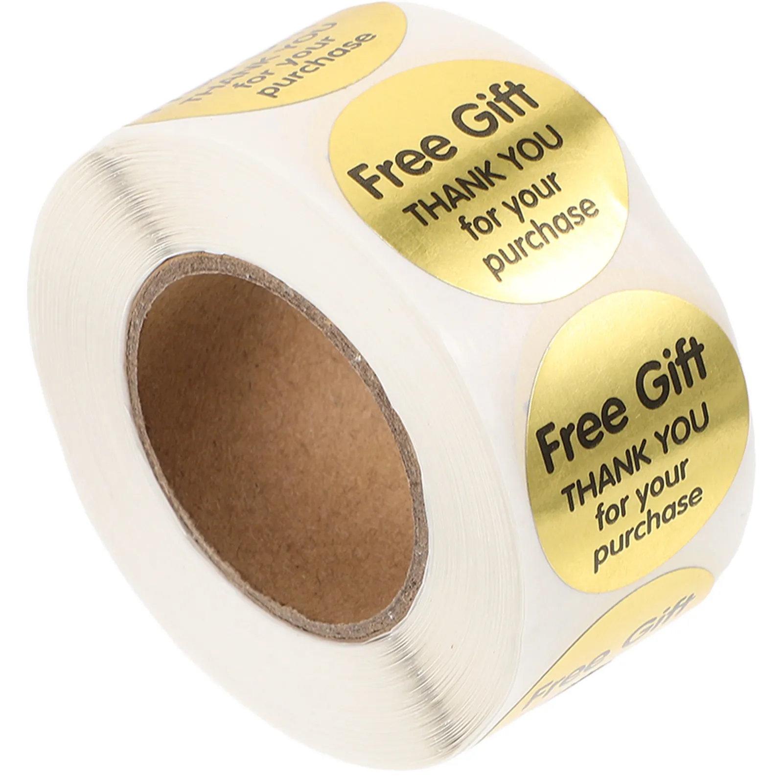 

1 Roll Thank You Stickers Adhesive Gift Labels for Supermarket Small Business Packaging Decoration Festive Atmosphere Solution