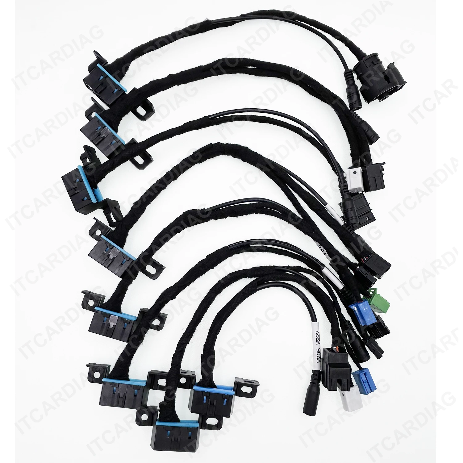 8PCS EIS ELV Test Cables for CGDI MB Locks Platform W204 W212 W221 W164 W166 Gear Box Refresh OBD2 Diagnose Connect Cable