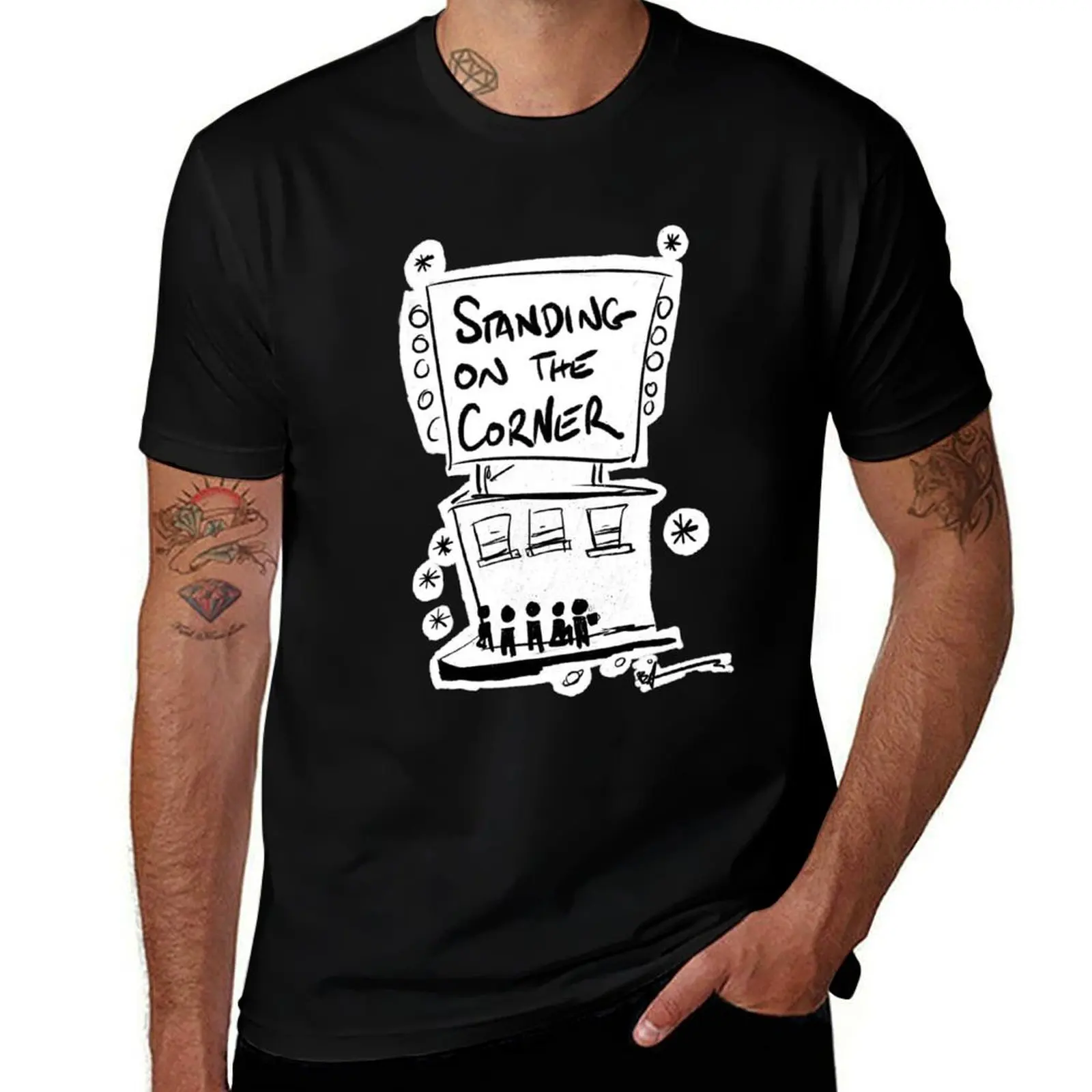 Standing on the corner T-Shirt Soft Lightweight Cotton T-Shirt