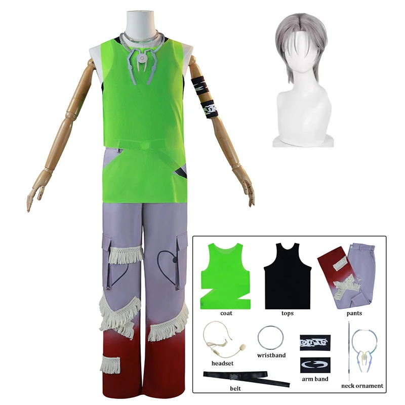 

Anime Alien Stage Till Cosplay Costume Wig Men Women Halloween Carnival Party Role Playing Suit Clothes Outfit