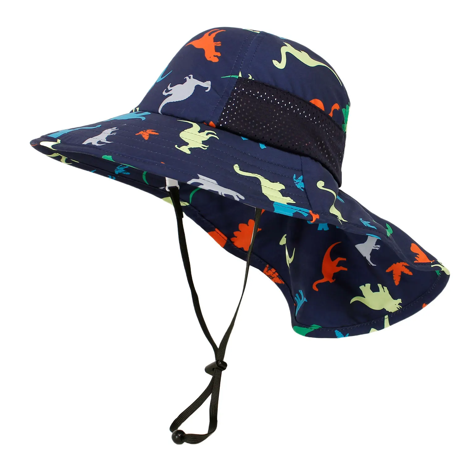 Spring summer thin quick-drying printed fisherman hat for children's  kids Sun protection hat Beach shawl sun hat children's hat