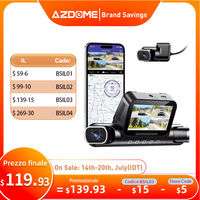 AZDOME 360° Dash Cam M660 Front Rear Inside Car Camera 5G WiFi GPS 4 Channel Dash Camera for Cars IR Night Vision 2.5K+1K+1K+1K
