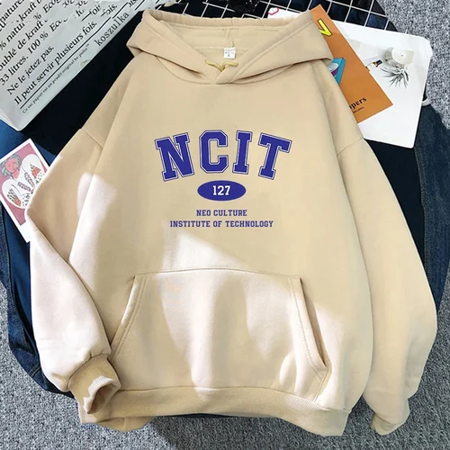 Imagen 2 del producto NCT 127 Sudadera con capucha clásica de invierno cálida Flecee mujeres/hombres Sudaderas con capucha Primavera/otoño Unisex Sudadera Vintage Sudaderas