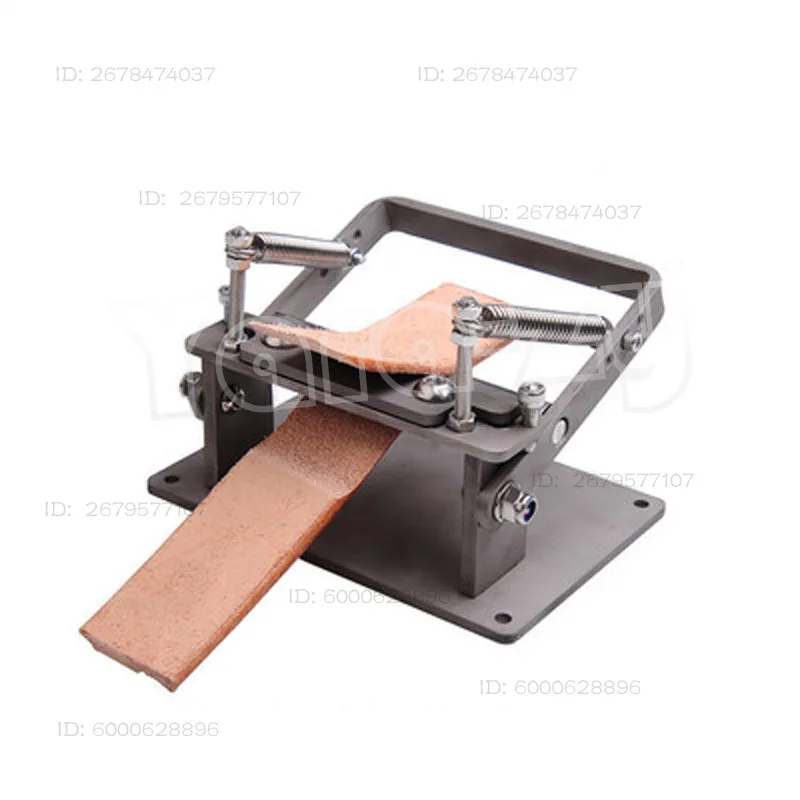Useful Stainless Steel Craft Leather Strips Belt Manual Thinning Machine DIY Cutting Peeler Tools +10 Pcs Blades 10MM*18MM