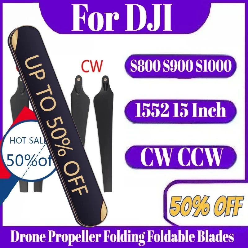 

1552 15 Inch Drone Propeller Folding Foldable Blades CW CCW Props for DJI S800 S900 S1000 EVO Multicopter RC Models Spare Parts