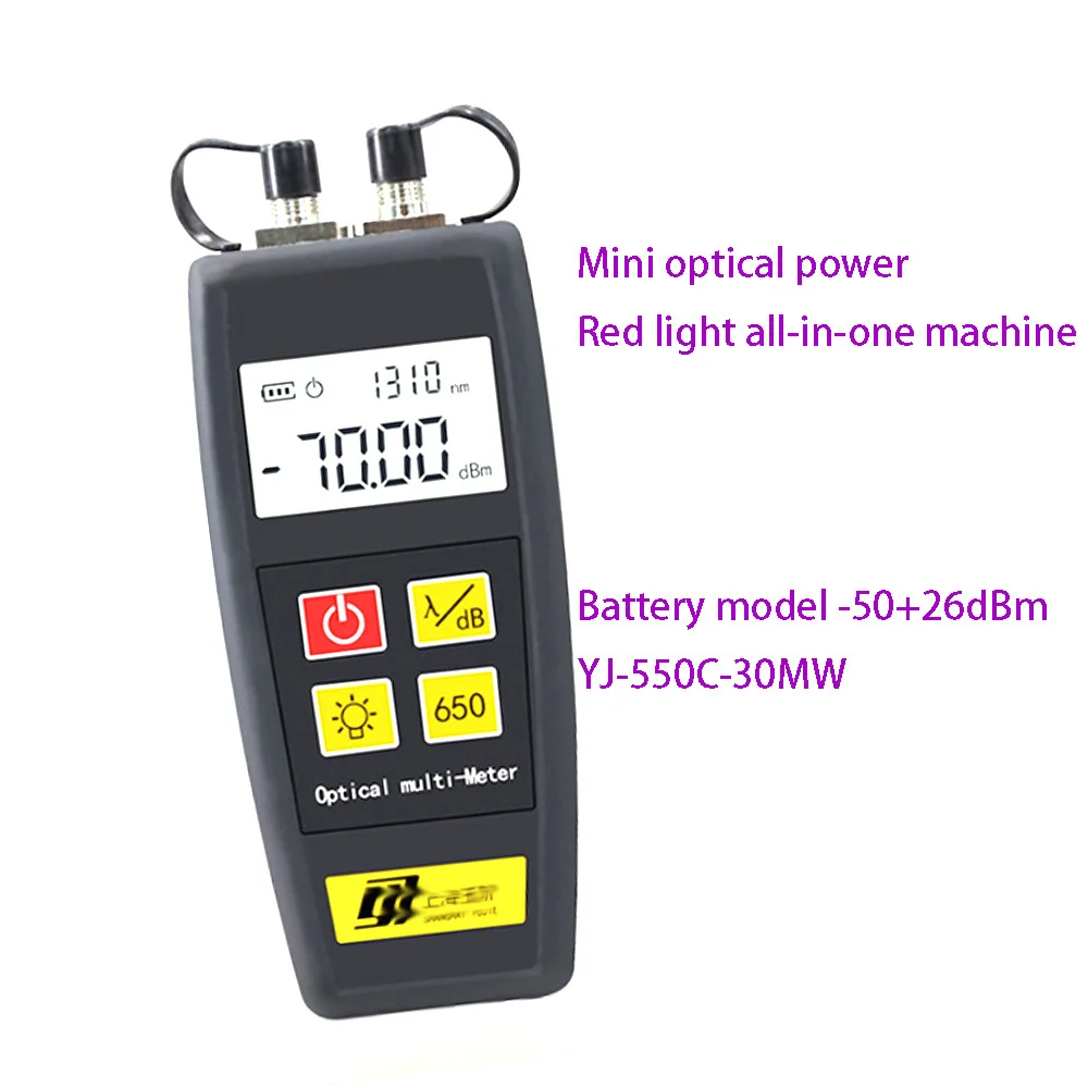 

YJ-550A YJ-550C Mini OPM Fiber Optic Multimeter Optical Power Meter Light Source Tester High Precision Red Light Pen
