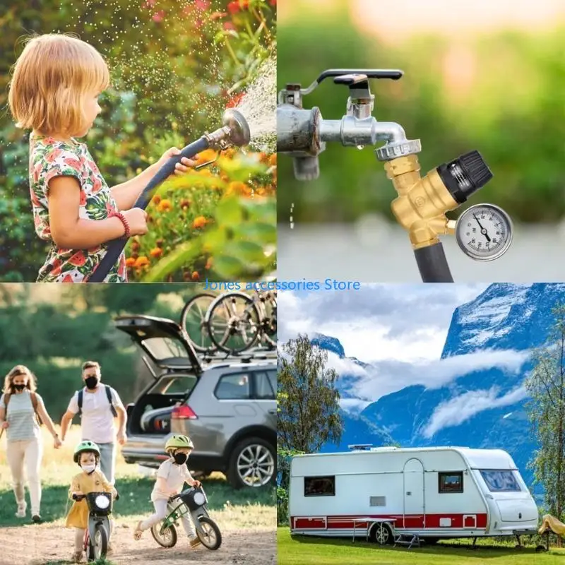 

W8KD Регулятор давления воды Регулятор давления воды Ручка Регулируемый редуктор давления воды для сада