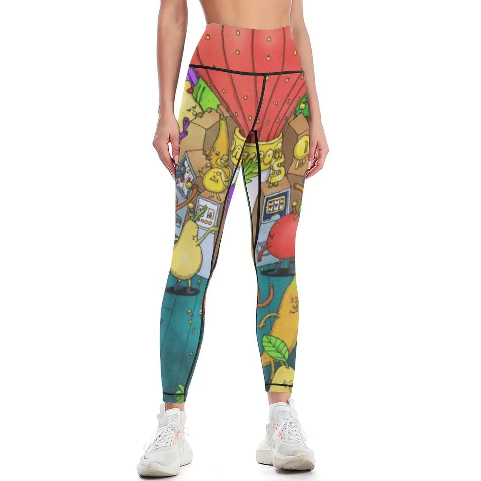 

Dance Gavin Dance kaleng Jackpot Juicer Leggings for physical Women sports Womens Leggings