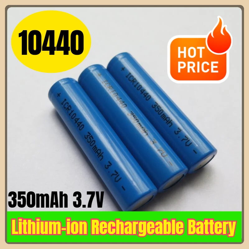 

10440 350mAh 3.7V Lithium-ion Rechargeable Battery