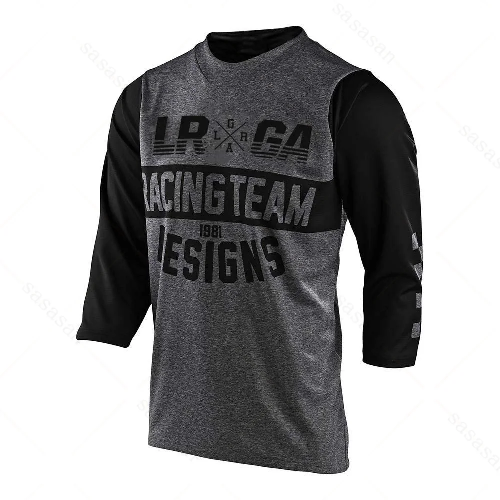 Men's Downhill Loose Rider 3/4 Jersey Mountain Bike MTB Bicycle Shirt Cross Country DH Motorcycle Jersey Motochross Clothing