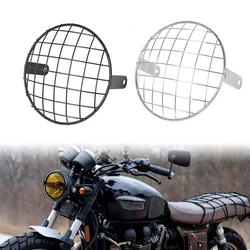 Motocicleta Farol Protector Capa, Malha Grille, Abajur, Apto para Harley Universal, Triunfo, Honda, Novo, Retro, 7
